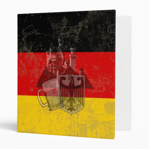 Flag and Symbols of Germany ID152 3 Ring Binder
