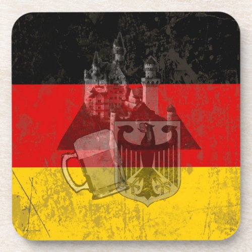 Flag and Symbols of Germany ID152 Beverage Coaster