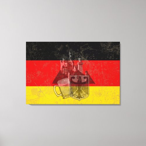 Flag and Symbols of Germany ID152 Canvas Print