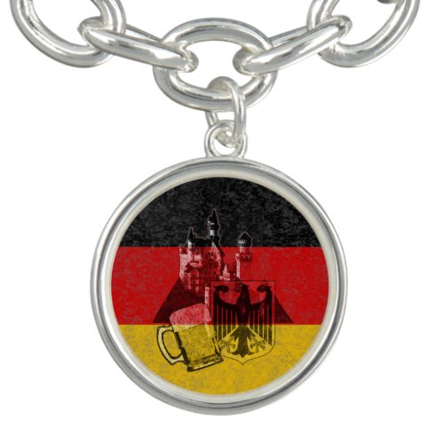 Flag and Symbols of Germany ID152 Charm Bracelet