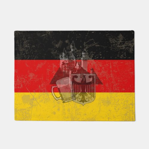 Flag and Symbols of Germany ID152 Doormat