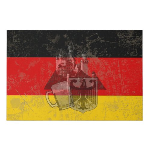 Flag and Symbols of Germany ID152 Faux Canvas Print