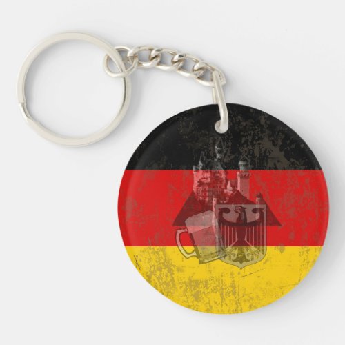 Flag and Symbols of Germany ID152 Keychain