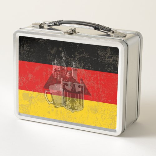 Flag and Symbols of Germany ID152 Metal Lunch Box
