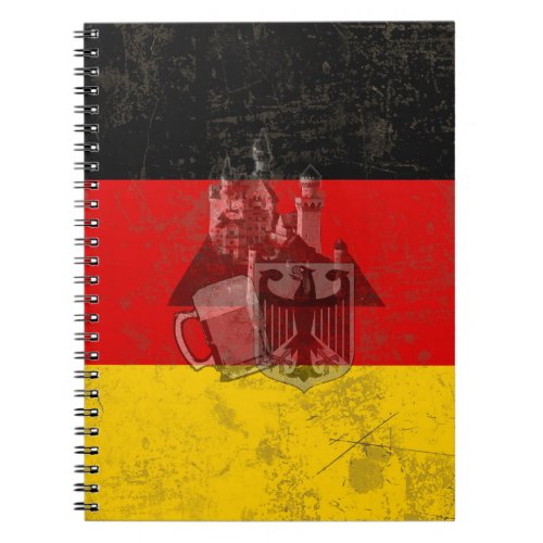 Flag and Symbols of Germany ID152 Notebook
