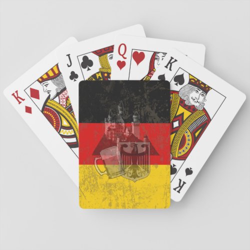 Flag and Symbols of Germany ID152 Poker Cards