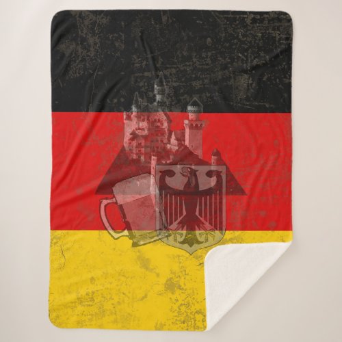 Flag and Symbols of Germany ID152 Sherpa Blanket