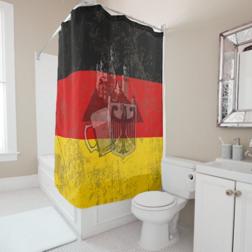 Flag and Symbols of Germany ID152 Shower Curtain