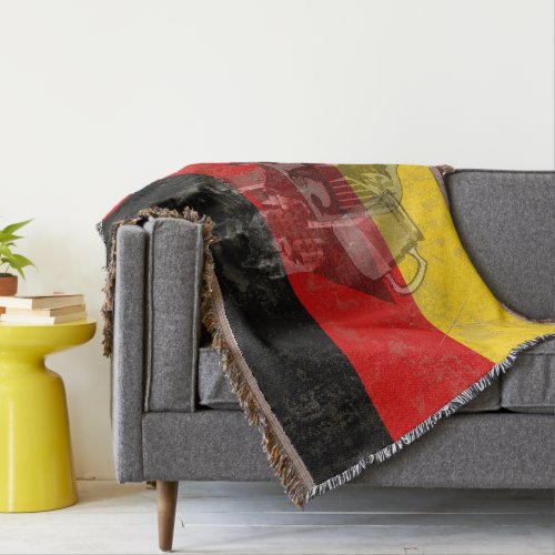 Flag and Symbols of Germany ID152 Throw Blanket