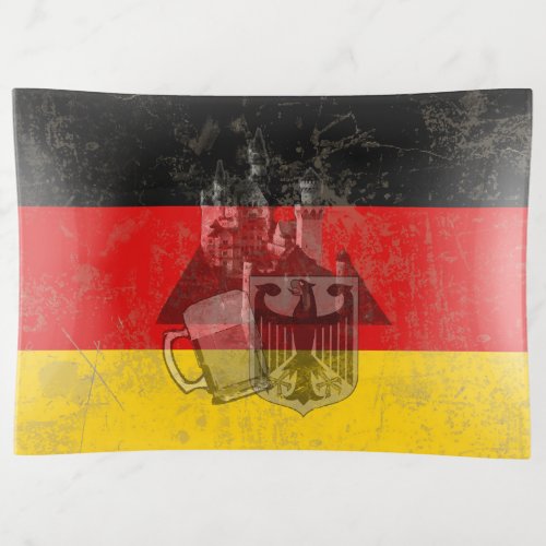 Flag and Symbols of Germany ID152 Trinket Tray