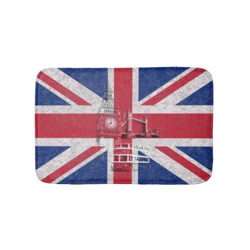 Flag and Symbols of Great Britain ID154 Bathroom Mat