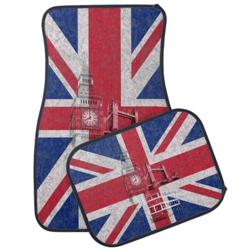 Flag and Symbols of Great Britain ID154 Car Mat