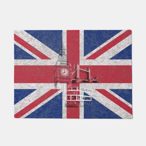 Flag and Symbols of Great Britain ID154 Doormat