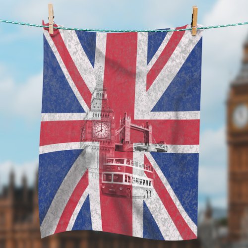 Flag and Symbols of Great Britain ID154 Fleece Blanket