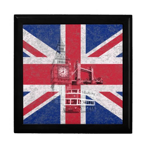 Flag and Symbols of Great Britain ID154 Keepsake Box