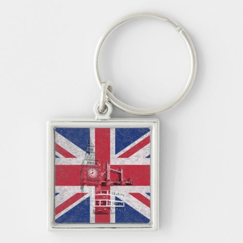 Flag and Symbols of Great Britain ID154 Keychain