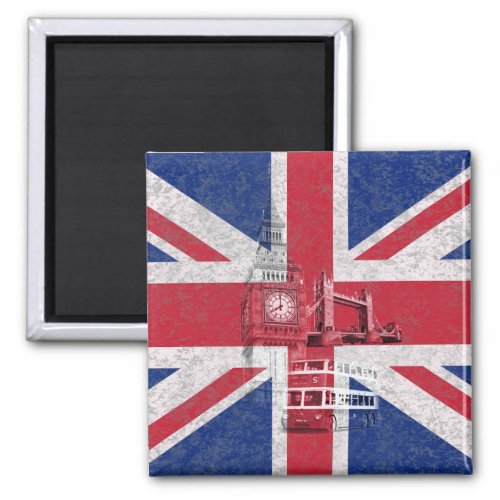 Flag and Symbols of Great Britain ID154 Magnet
