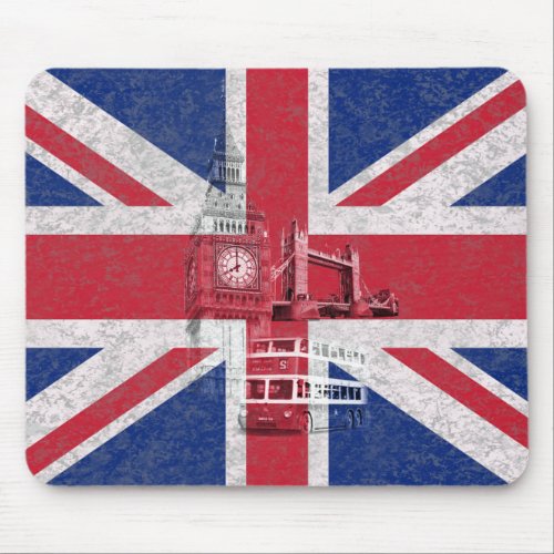 Flag and Symbols of Great Britain ID154 Mouse Pad