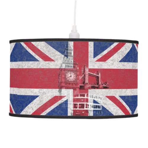 Flag and Symbols of Great Britain ID154 Pendant Lamp