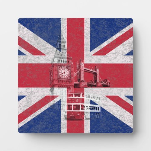 Flag and Symbols of Great Britain ID154 Plaque
