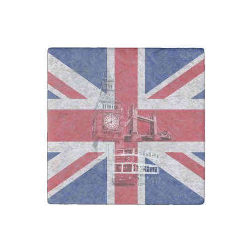 Flag and Symbols of Great Britain ID154 Stone Magnet