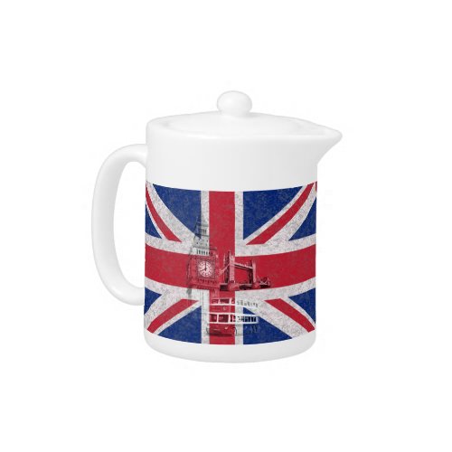 Flag and Symbols of Great Britain ID154 Teapot