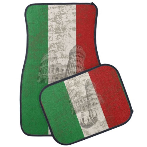 Flag and Symbols of Italy ID157 Car Mat