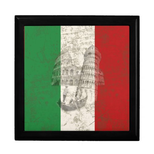 Flag and Symbols of Italy ID157 Jewelry Box