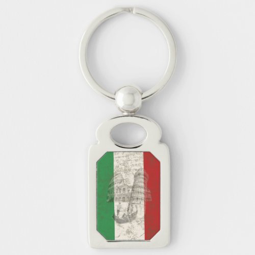 Flag and Symbols of Italy ID157 Keychain