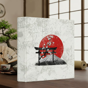 Flag and Symbols of Japan ID153 3 Ring Binder