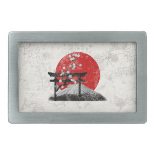 Flag and Symbols of Japan ID153 Belt Buckle