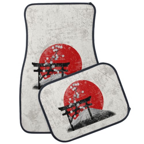 Flag and Symbols of Japan ID153 Car Mat