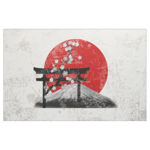 Flag and Symbols of Japan ID153 Fabric