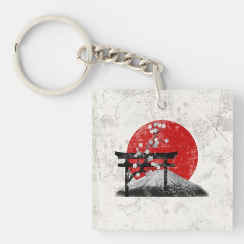 Flag and Symbols of Japan ID153 Keychain
