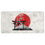 Flag and Symbols of Japan ID153 License Plate