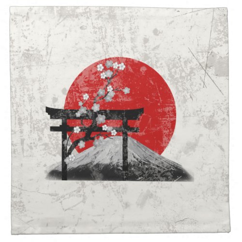 Flag and Symbols of Japan ID153 Napkin