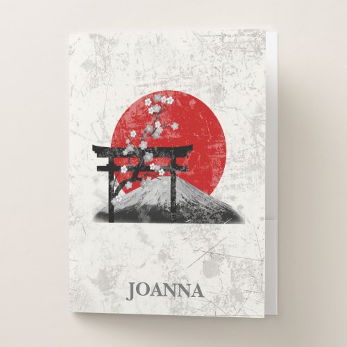 Flag and Symbols of Japan ID153 Pocket Folder
