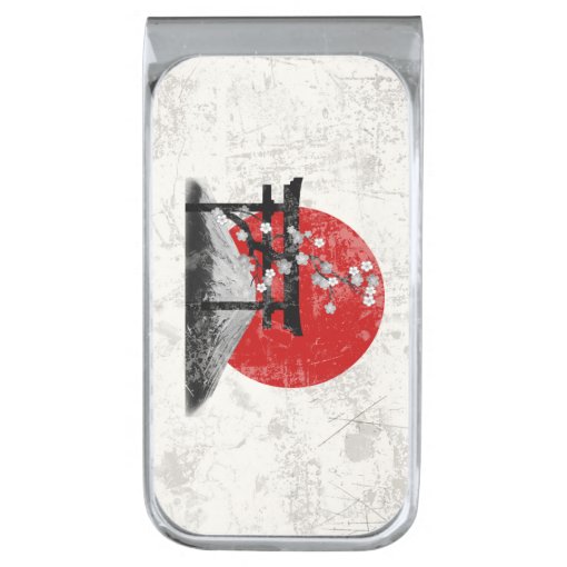 Flag and Symbols of Japan ID153 Silver Finish Money Clip | Zazzle