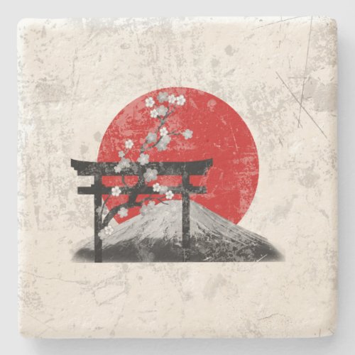 Flag and Symbols of Japan ID153 Stone Coaster