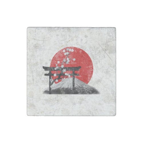Flag and Symbols of Japan ID153 Stone Magnet