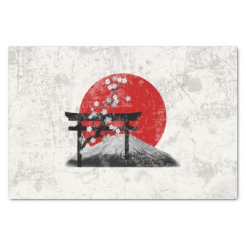 Flag And Symbols Of Japan Id153 Tissue Paper by arrayforcards at Zazzle