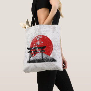 Visit Okinawa Retro Travel Tote Bag