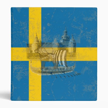 Flag and Symbols of Sweden ID159 Binder