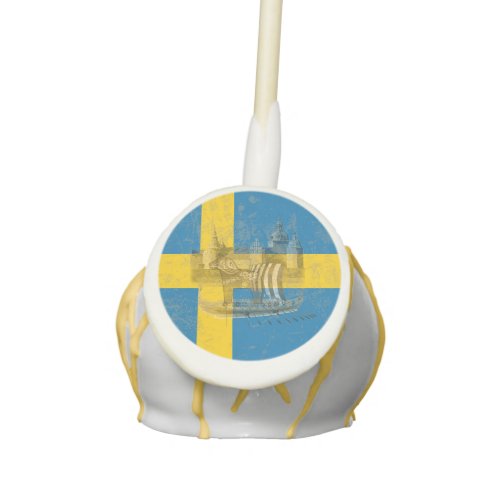 Flag and Symbols of Sweden ID159 Cake Pops