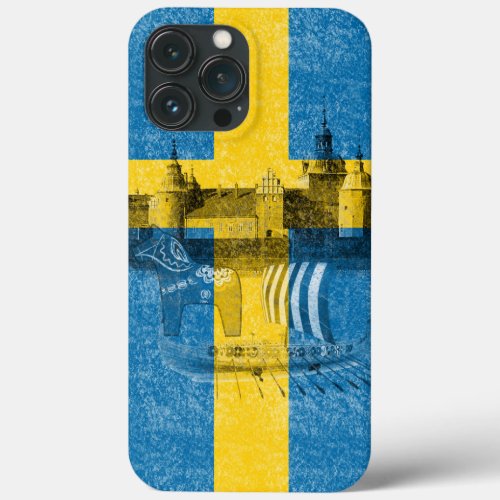 Flag and Symbols of Sweden ID159 iPhone 13 Pro Max Case
