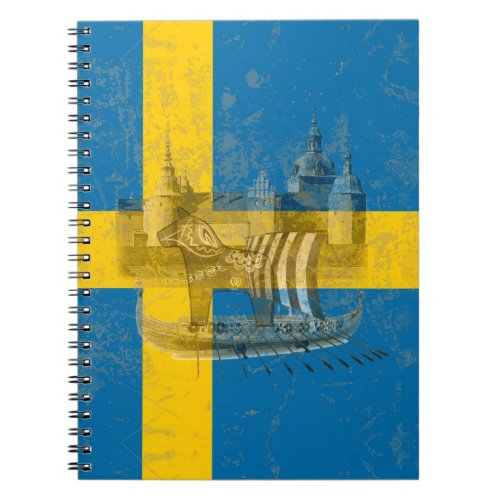Flag and Symbols of Sweden ID159 Notebook
