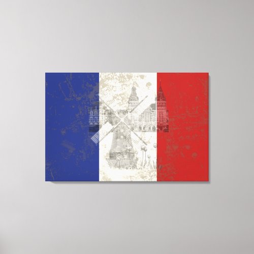 Flag and Symbols of the Netherlands ID151 Canvas Print