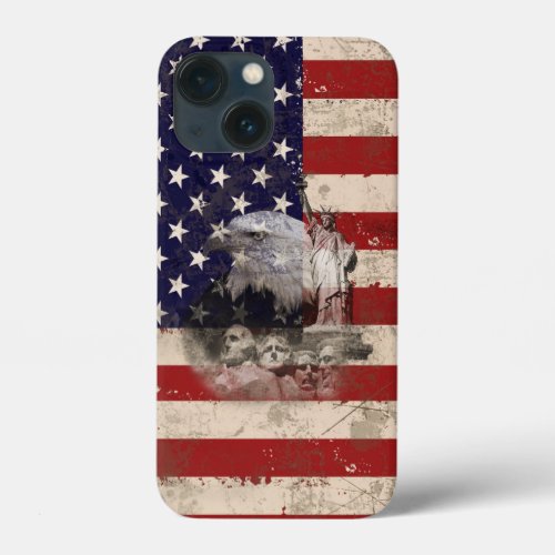 Flag and Symbols of United States ID155 iPhone 13 Mini Case