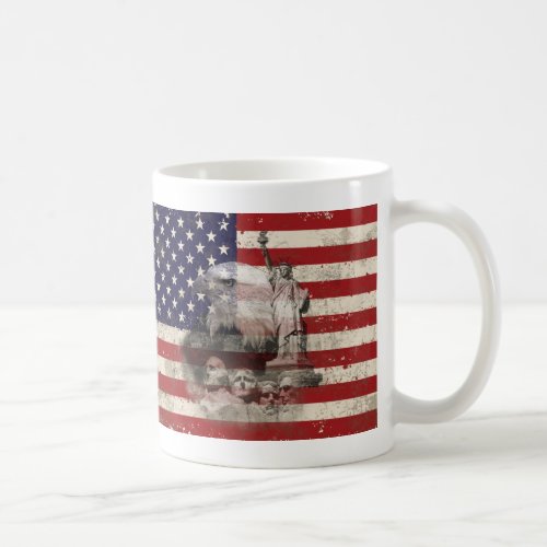 Flag and Symbols of United States ID155 Coffee Mug
