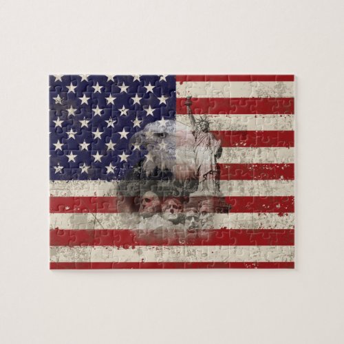 Flag and Symbols of United States ID155 Jigsaw Puzzle